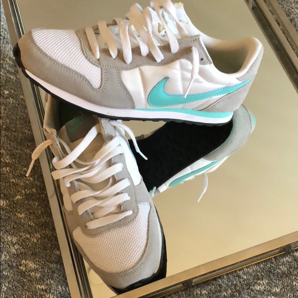 Nike grey and white sneakers
